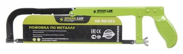 Ножовка по металлу Spark Lux 300мм, металлическая ручка 823 (салатовая) РХ [12/48]